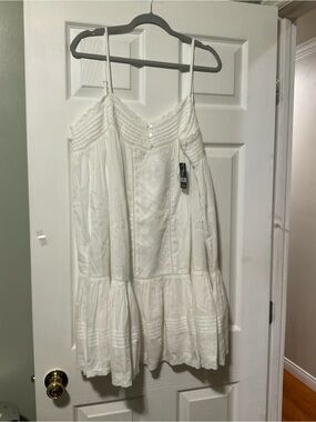 Lucky Brand White Eyelet Lace-Trim Camisole
